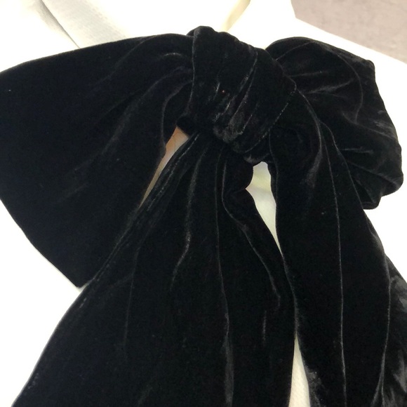 Kate ♠️ Spade Velvet Tie Griffin dress white 10 - Picture 6 of 8